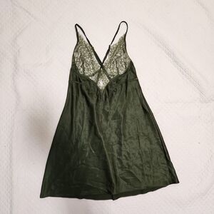 Victoria's Secret Satin Slip Deep Olive